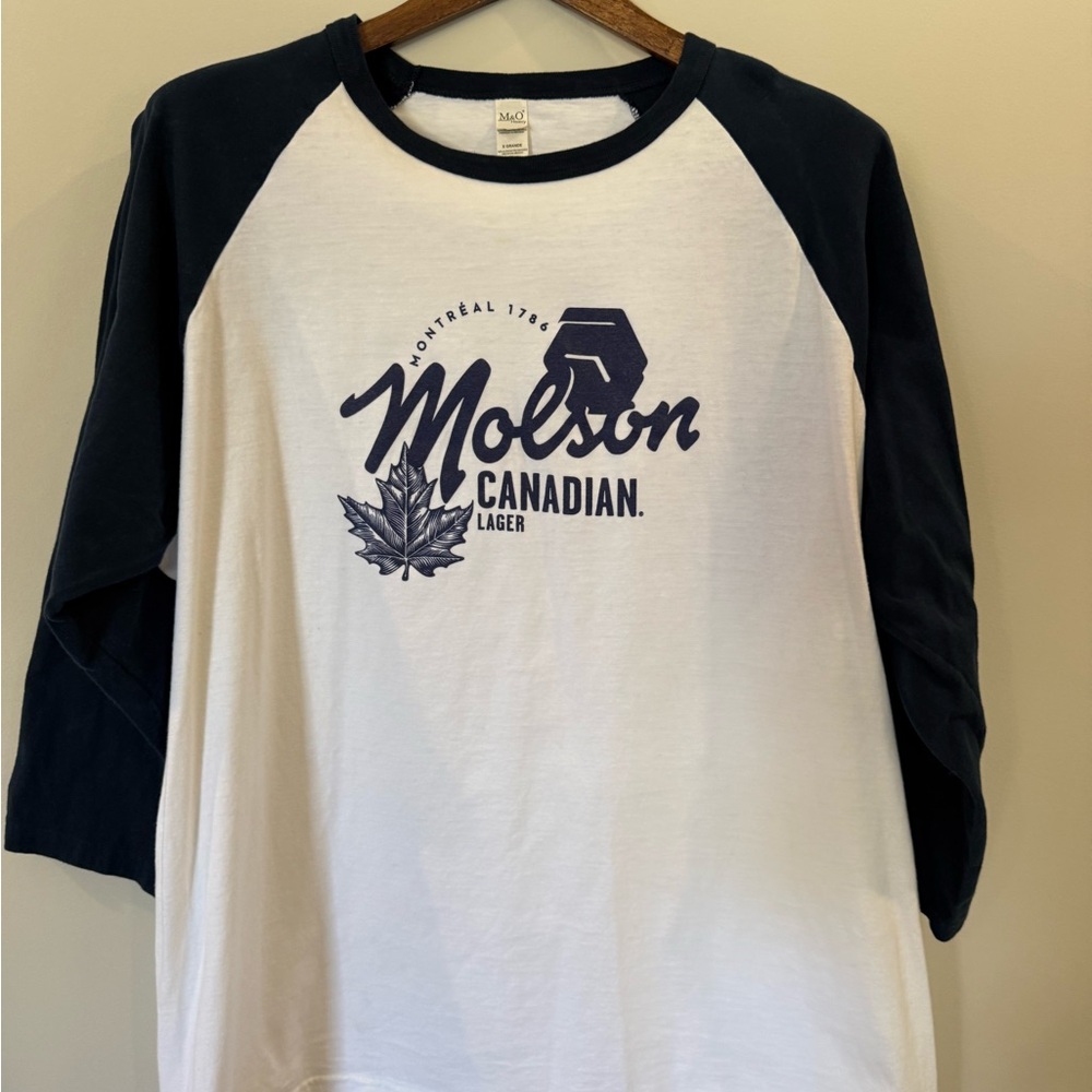 Molson Canadian Graphic Raglan Tee (XL) 3/4 Sleeve